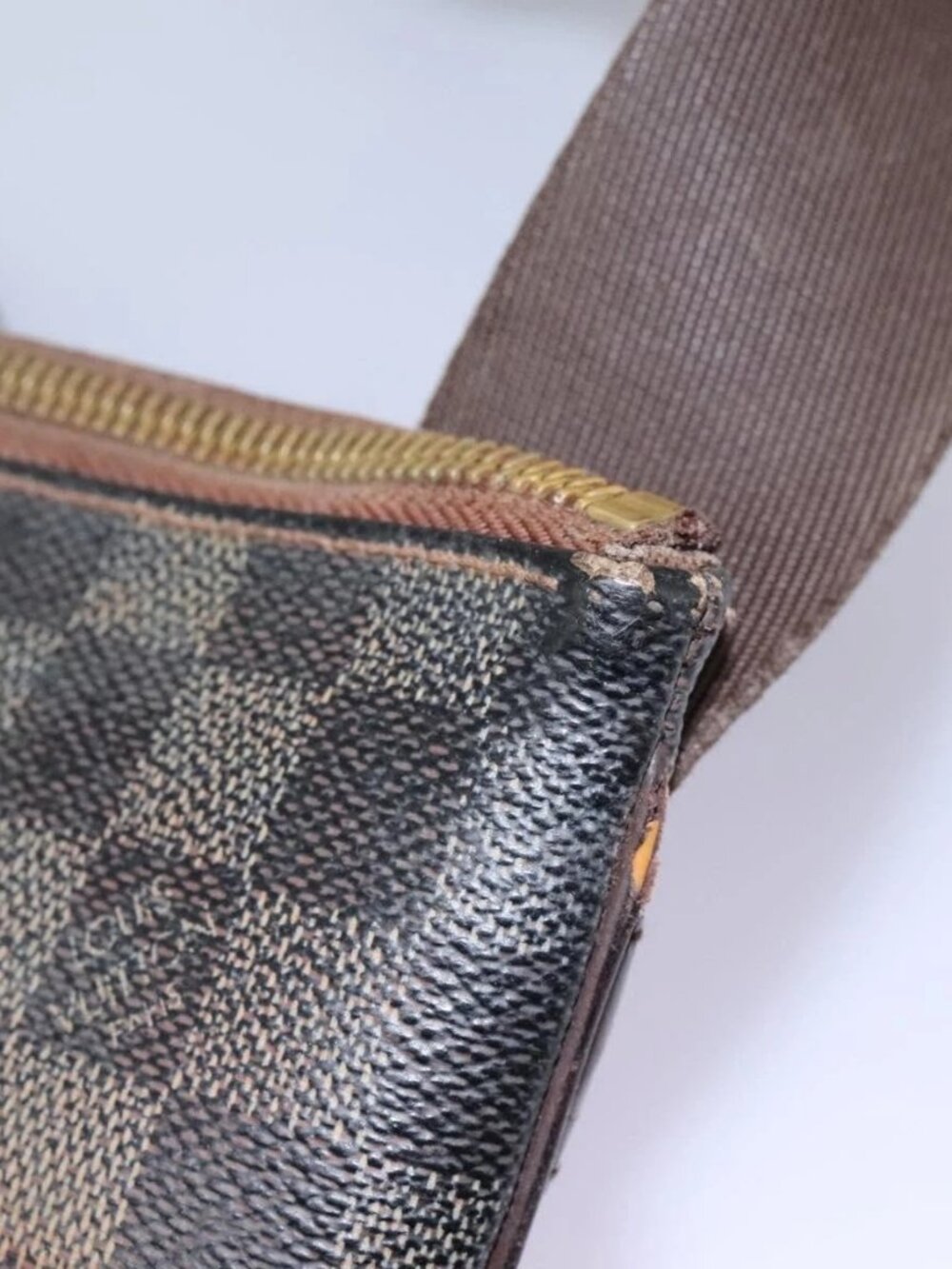 LOUIS VUITTON Damier Ebene Pochette Merwiel Shoulder Bag N51127 LV Auth nb153 - Picture 10 of 16